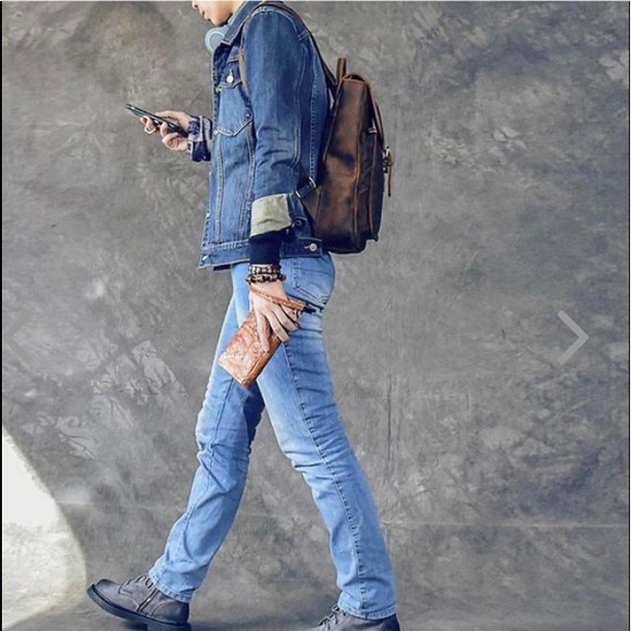 Leather laptop backpack “Eiken” - Picture 7 of 9